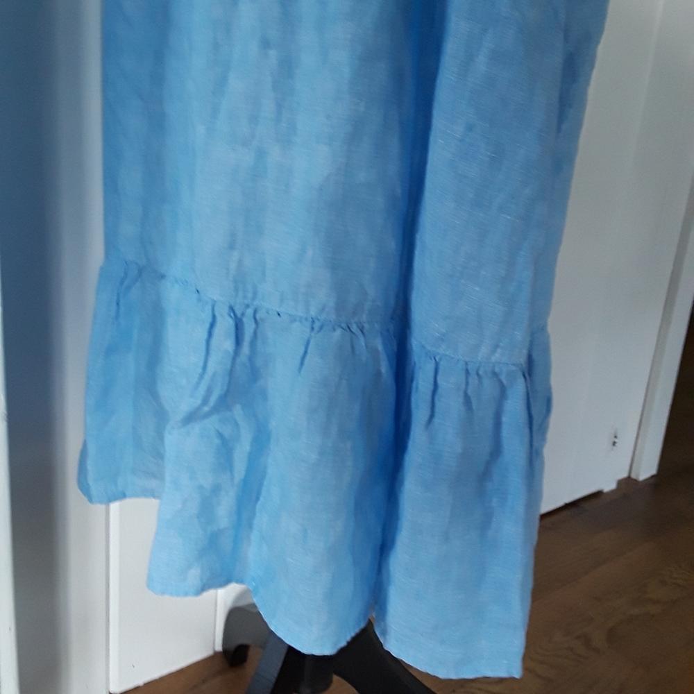 T-Rachel Zoe Ruffled Linen Dress - Picture 3 of 11